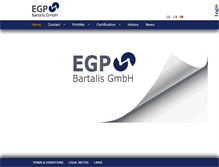 Tablet Screenshot of egp-bartalis.de